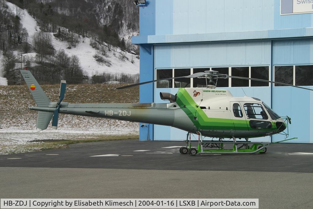 HB-ZDJ, 2001 Eurocopter AS-350B-3 Ecureuil Ecureuil C/N 3491, at Balzers Heliport