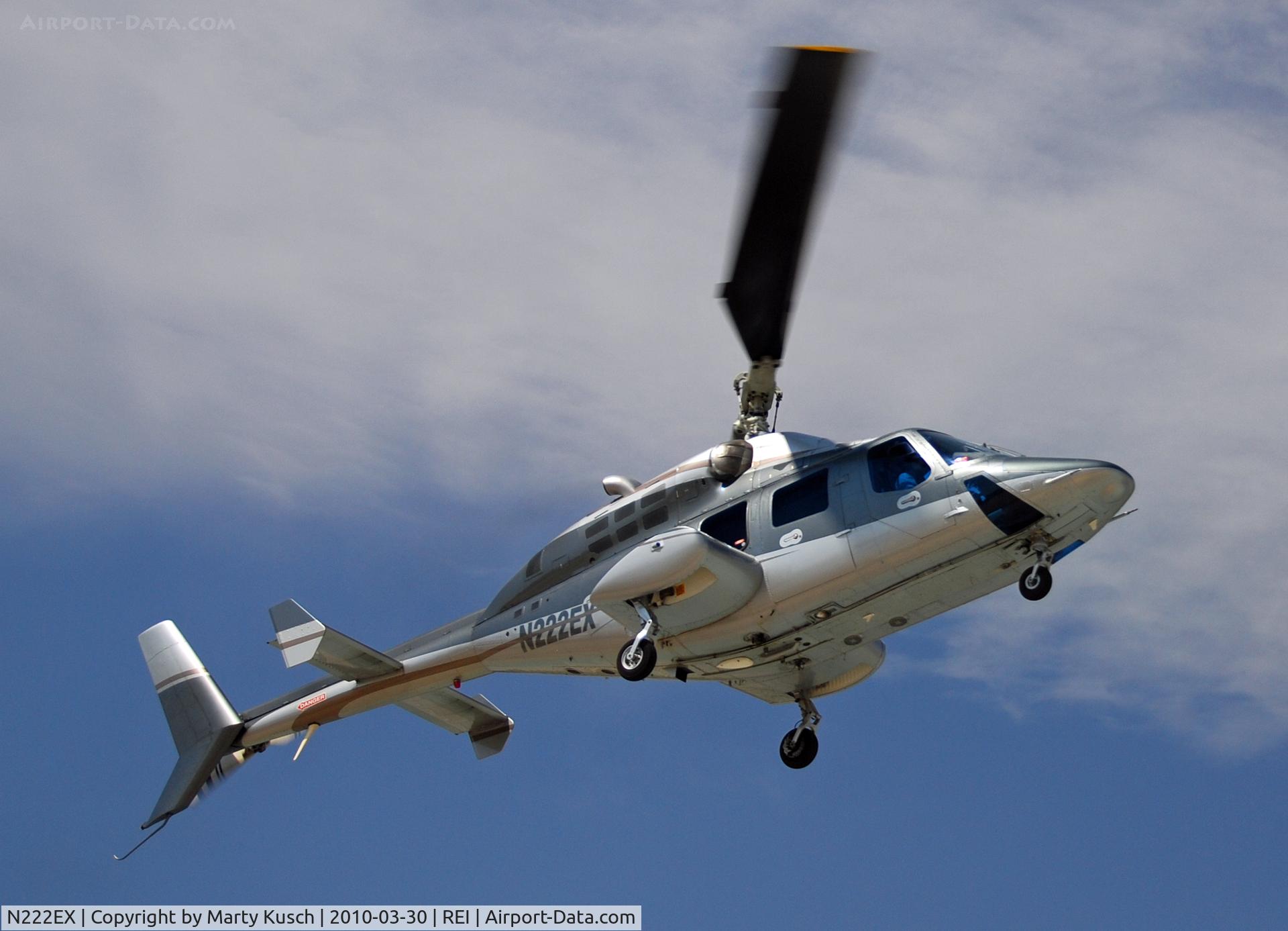 N222EX, 1980 Bell 222 C/N 47043, Approach from the East