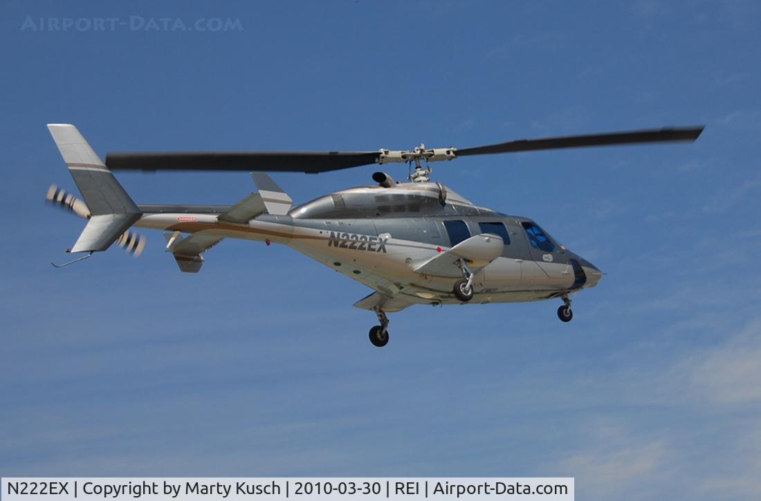 N222EX, 1980 Bell 222 C/N 47043, Approach from the East