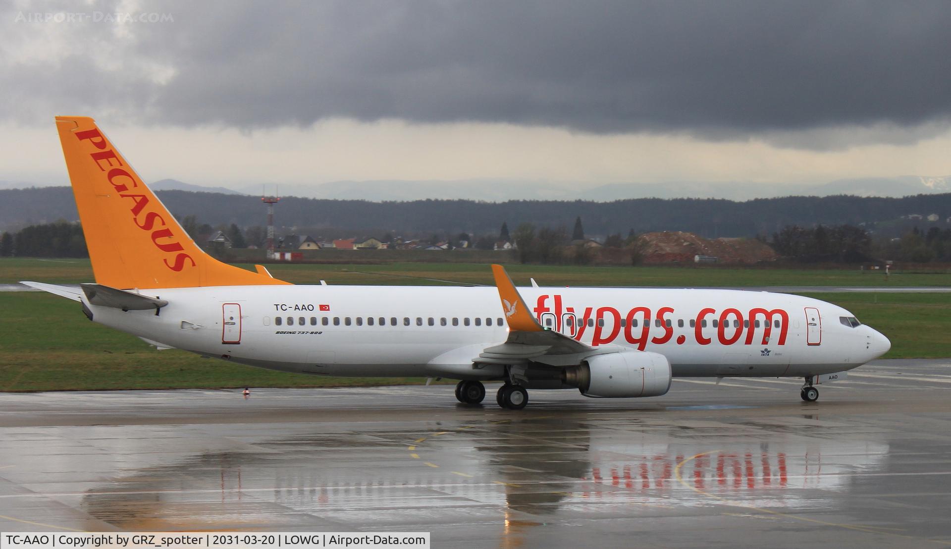TC-AAO, 2000 Boeing 737-86N C/N 28619, Pegasus 738