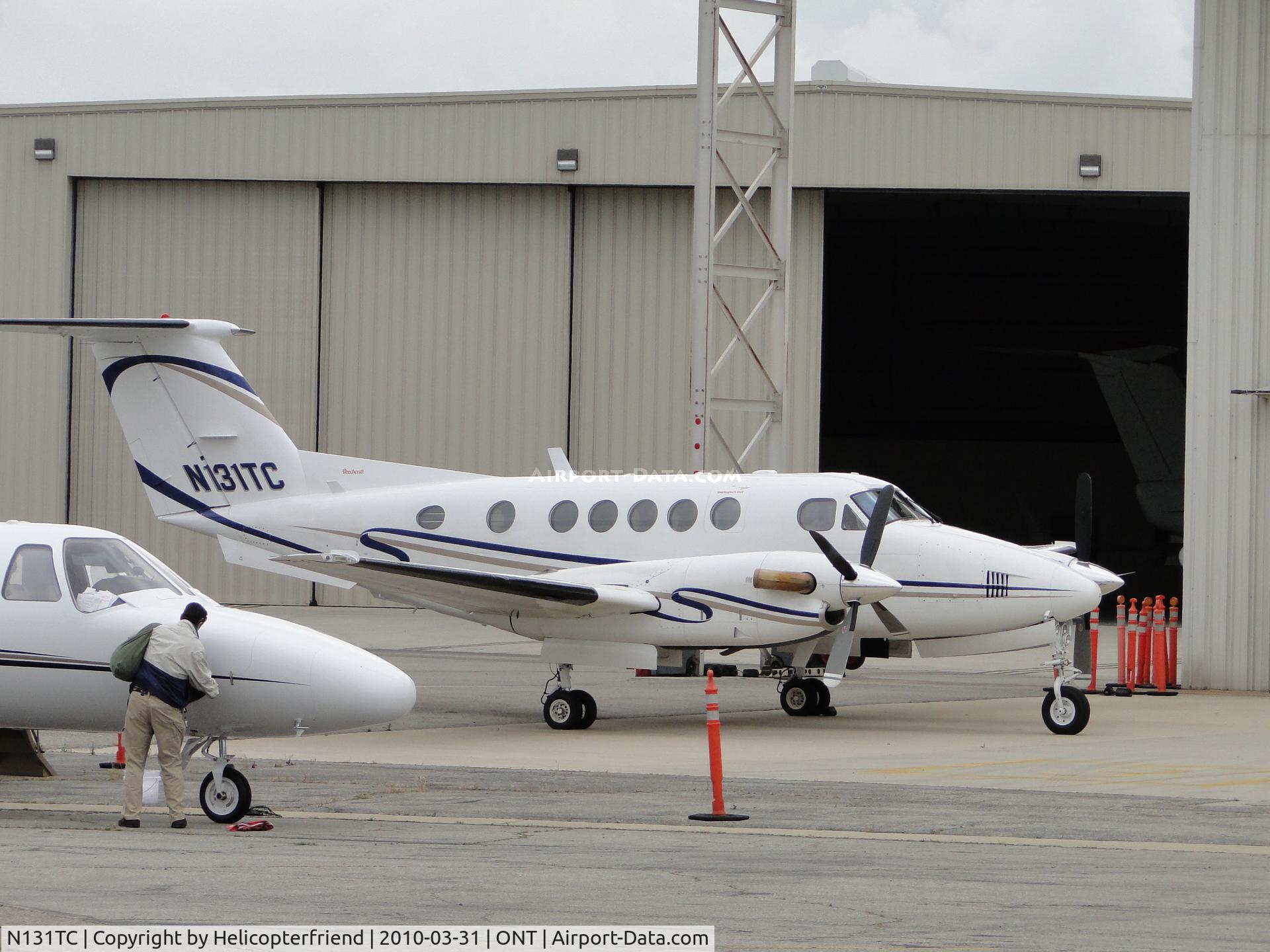 N131TC, 1977 Beech 200 King Air C/N BB-271, Parked at Ontario