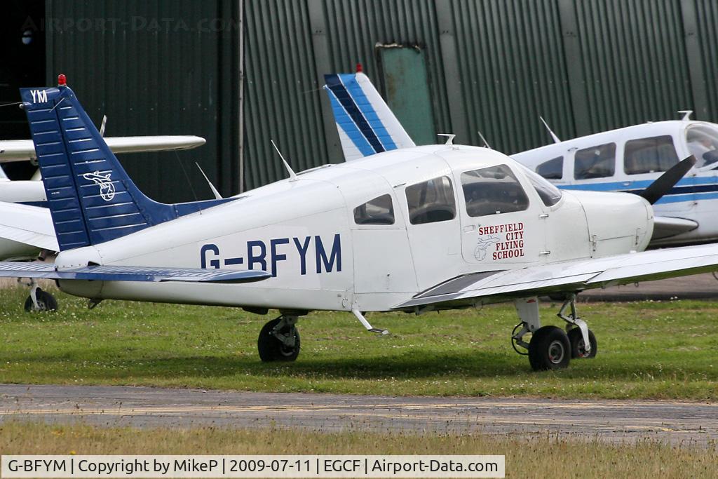 G-BFYM, 1978 Piper PA-28-161 Cherokee Warrior II C/N 28-7816586, Previously based at the now closed Sheffield City Airport.