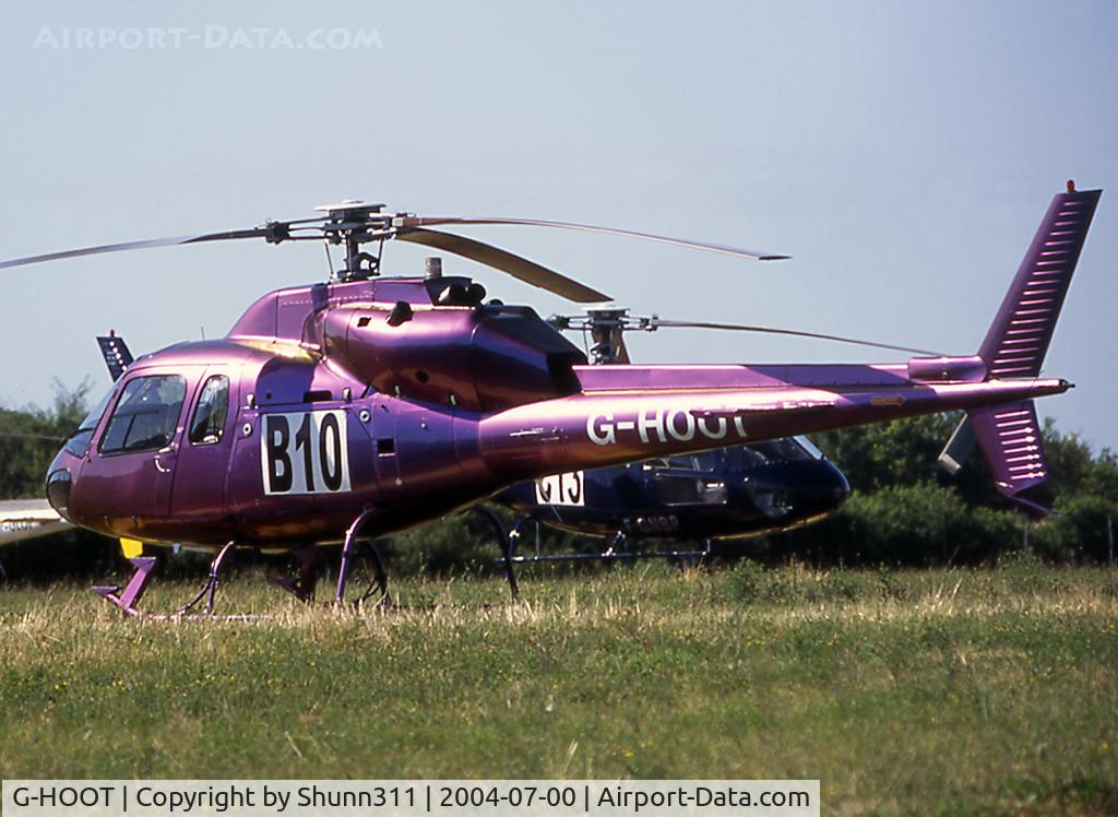 G-HOOT, 1986 Aerospatiale AS-355F-2 Ecureuil 2 C/N 5346, Parked at the Magny-Court Heliport during Formula One GP 2004