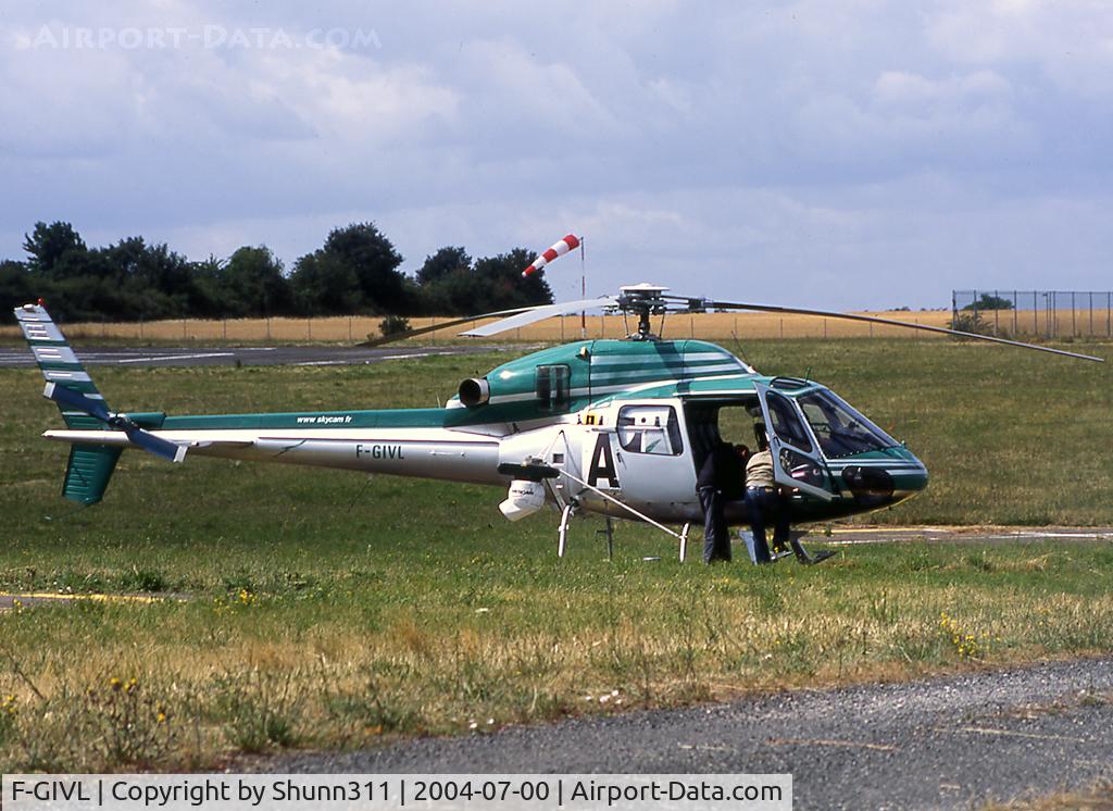 F-GIVL, Eurocopter AS-355N C/N 5603, Parked at the Magny-Court Heliport during Formula One GP 2004