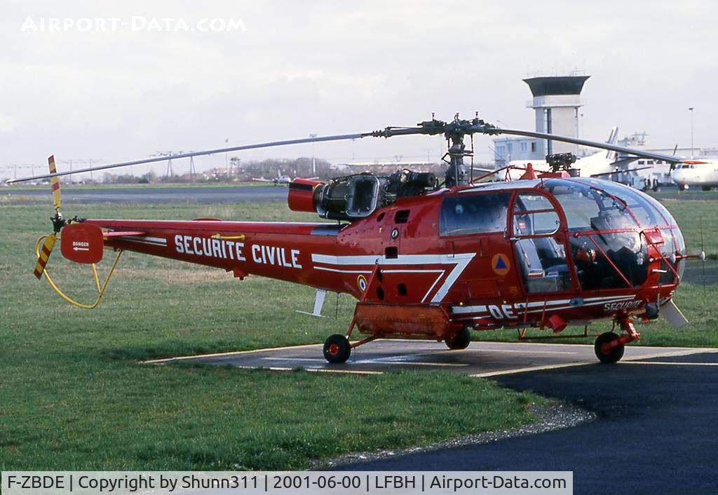 F-ZBDE, Aérospatiale SA-316B Alouette III C/N 1630, Parked at the Securite Civile area...