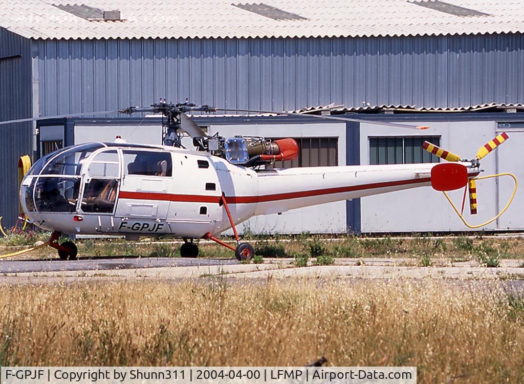 F-GPJF, Aerospatiale SA-316B Alouette III C/N 1353, Parked at the maintenance area...