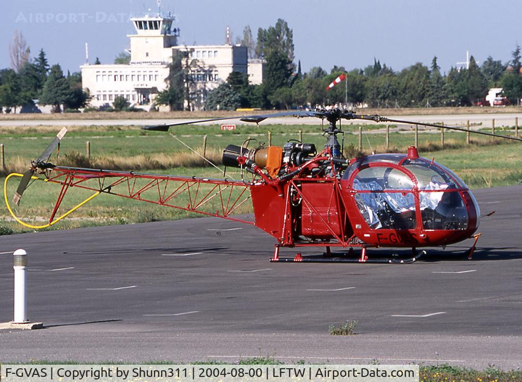 F-GVAS, Aerospatiale SE-313B Alouette II C/N 1060, Parked at the airport...