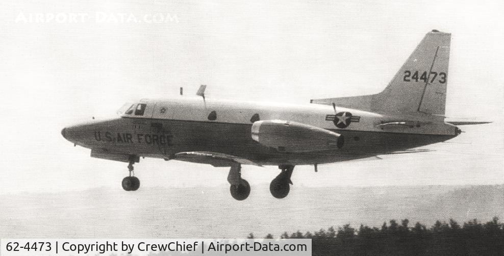 62-4473, 1962 North American CT-39A Sabreliner C/N 276-26, Airborne Ramstien, Germany 1977