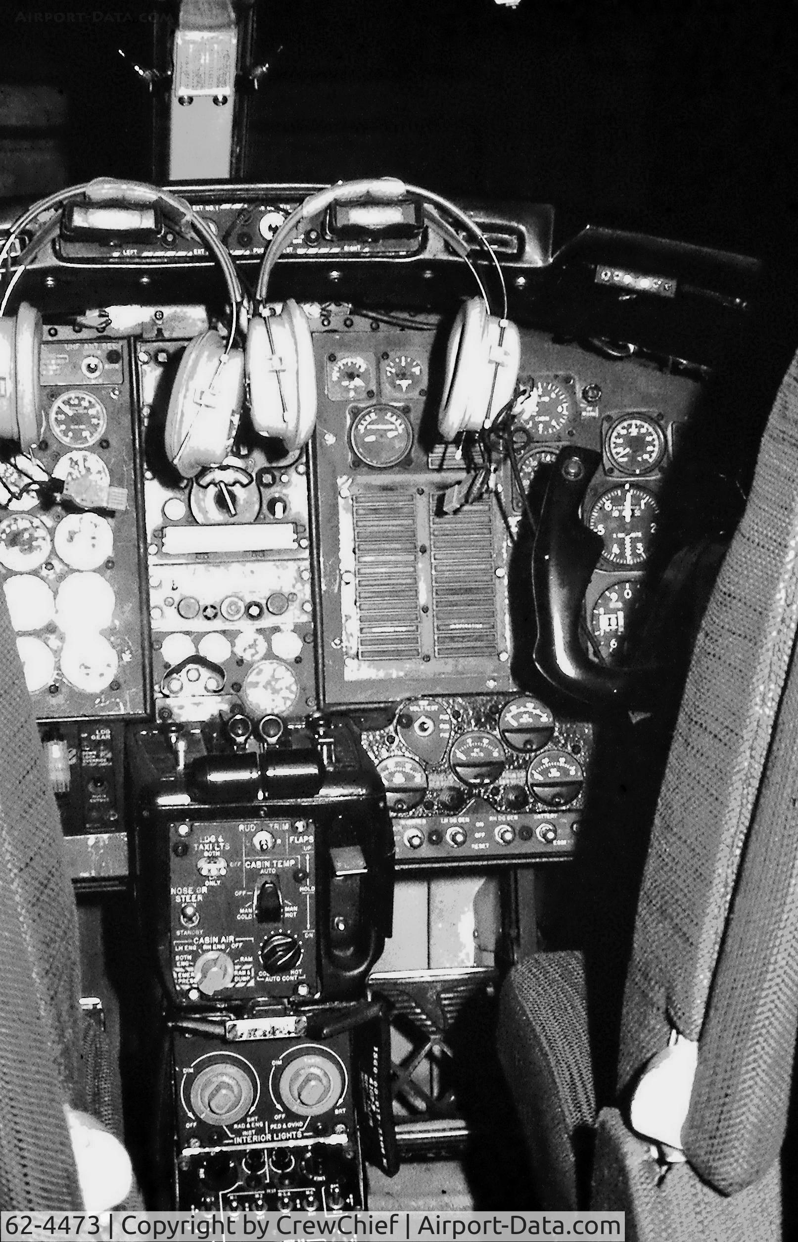 62-4473, 1962 North American CT-39A Sabreliner C/N 276-26, Acft cockpit