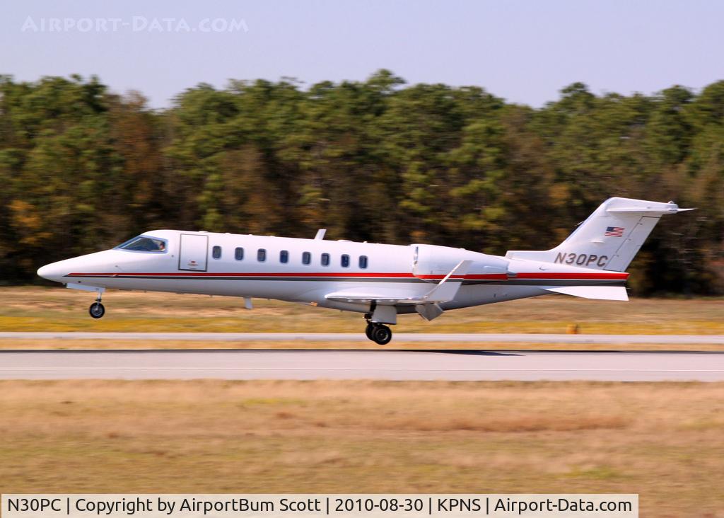 N30PC, 2003 Learjet 45 C/N 235, Landing Runway 26 Pensacola
