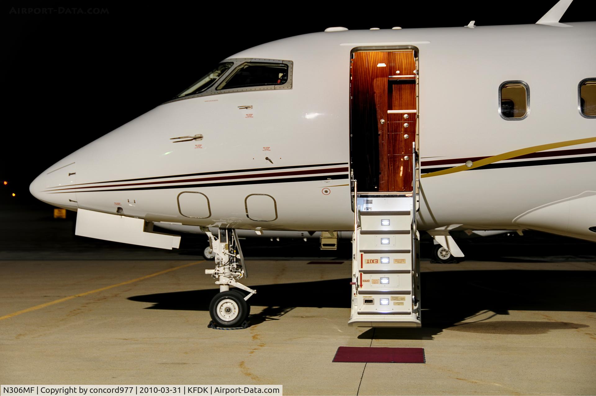 N306MF, 2004 Bombardier Challenger 300 (BD-100-1A10) C/N 20009, Seen at KFDK on 3/31/2010.