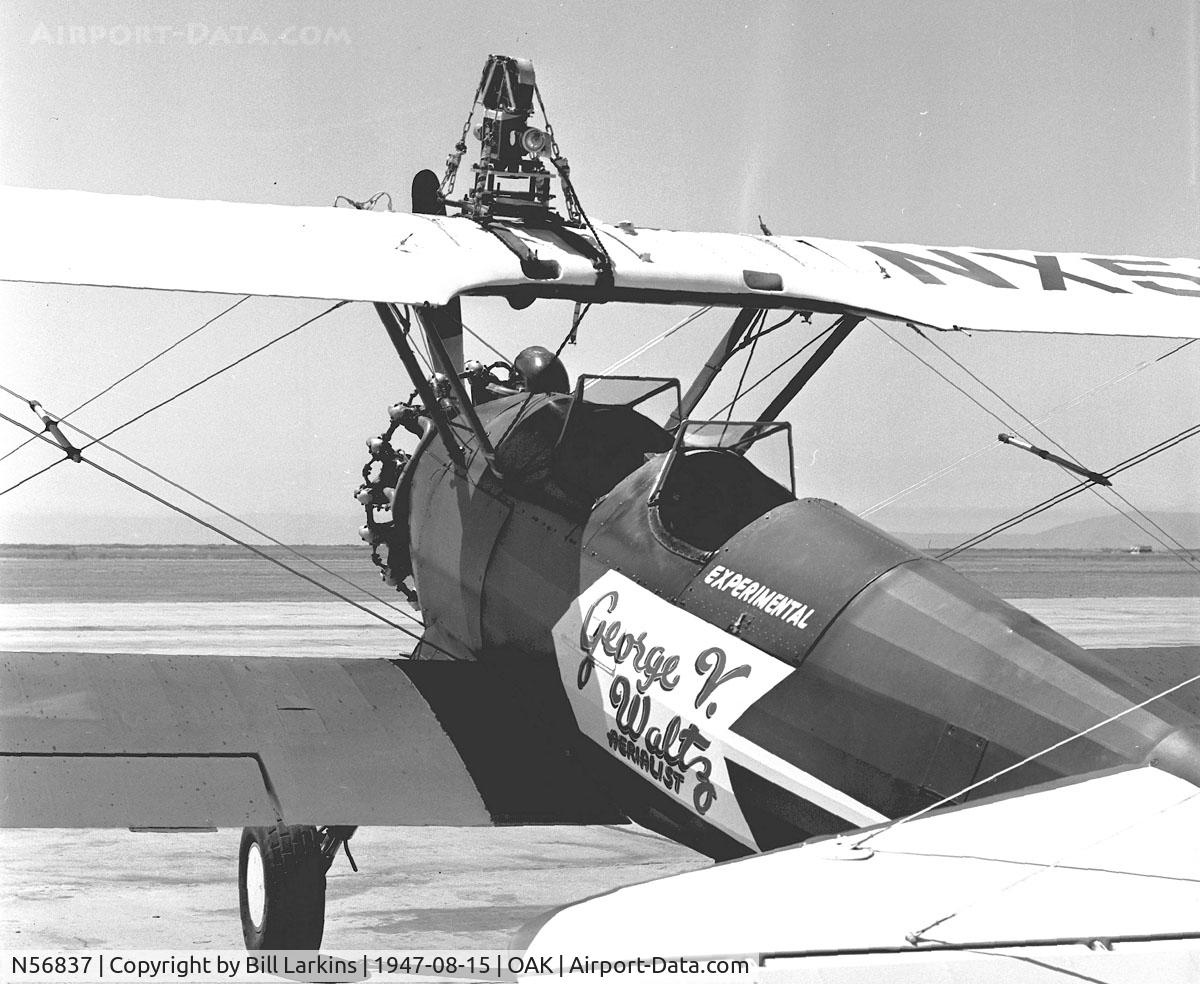 N56837, Boeing D75N1 C/N 75-3989, 35mm camera mount for 1947 filming of movie 