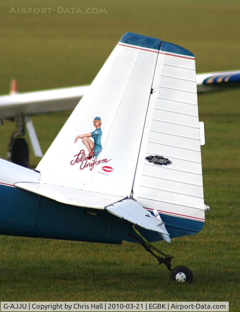 G-AJJU, 1946 Luscombe 8E Silvaire C/N 2295, tailart on Luscombe 8E G-AJJU