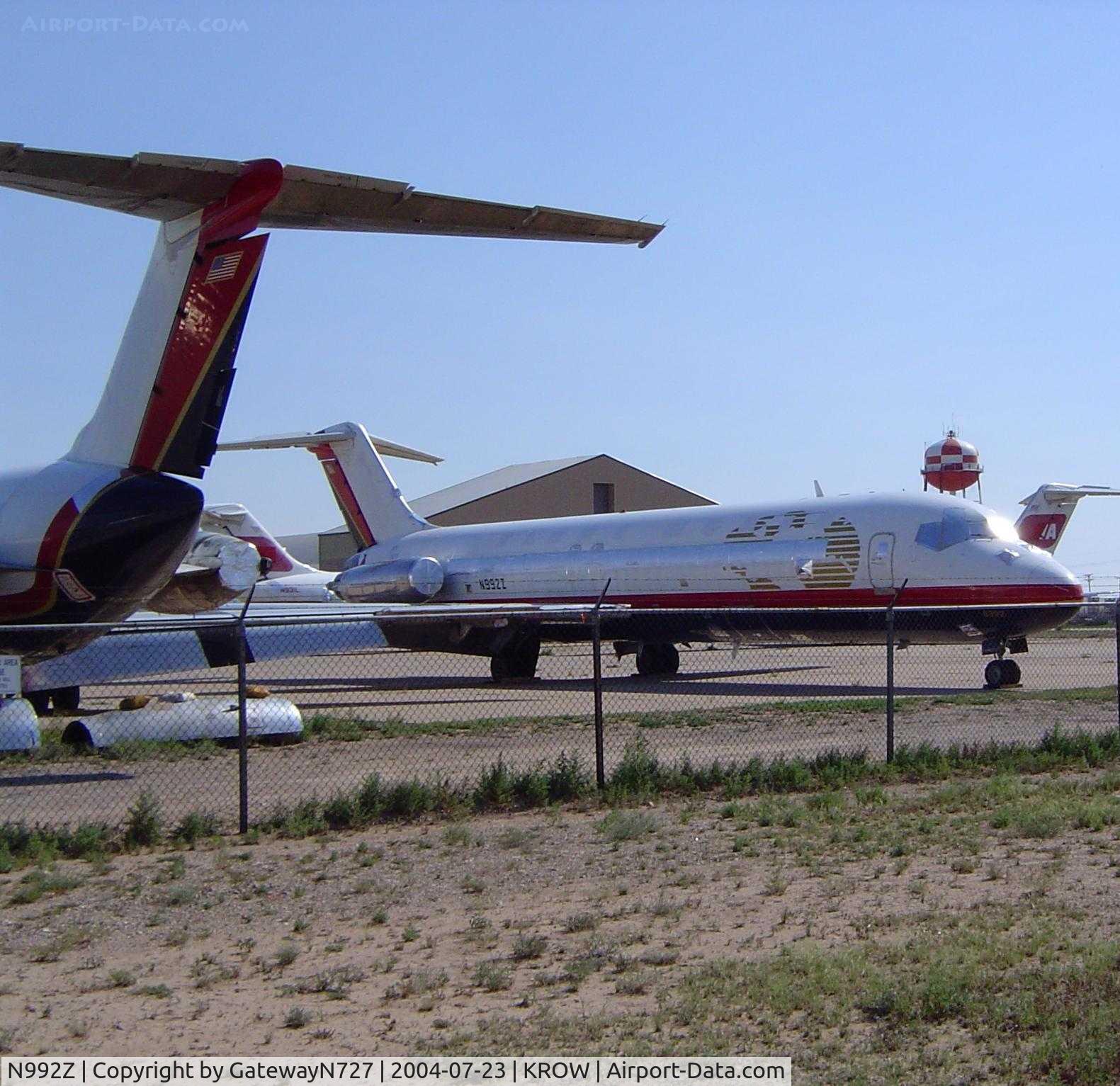 N992Z, 1967 Douglas DC-9-31 C/N 47095, Ex-TWA/OZark at Roswell, NM.