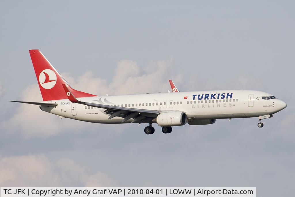 TC-JFK, 1999 Boeing 737-8F2 C/N 29773, Turkish Airlines 737-800