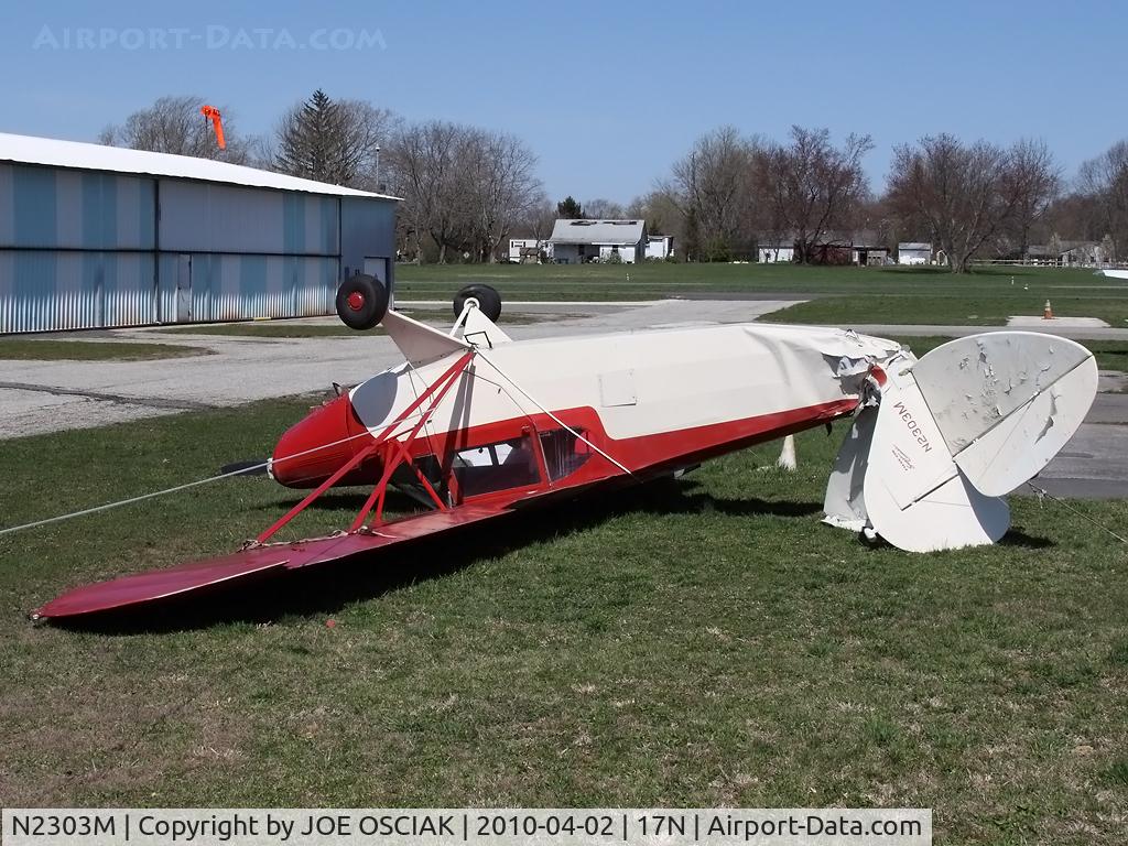 N2303M, 1946 Piper PA-12 Super Cruiser C/N 12-1469, Flipped over by a recent storm