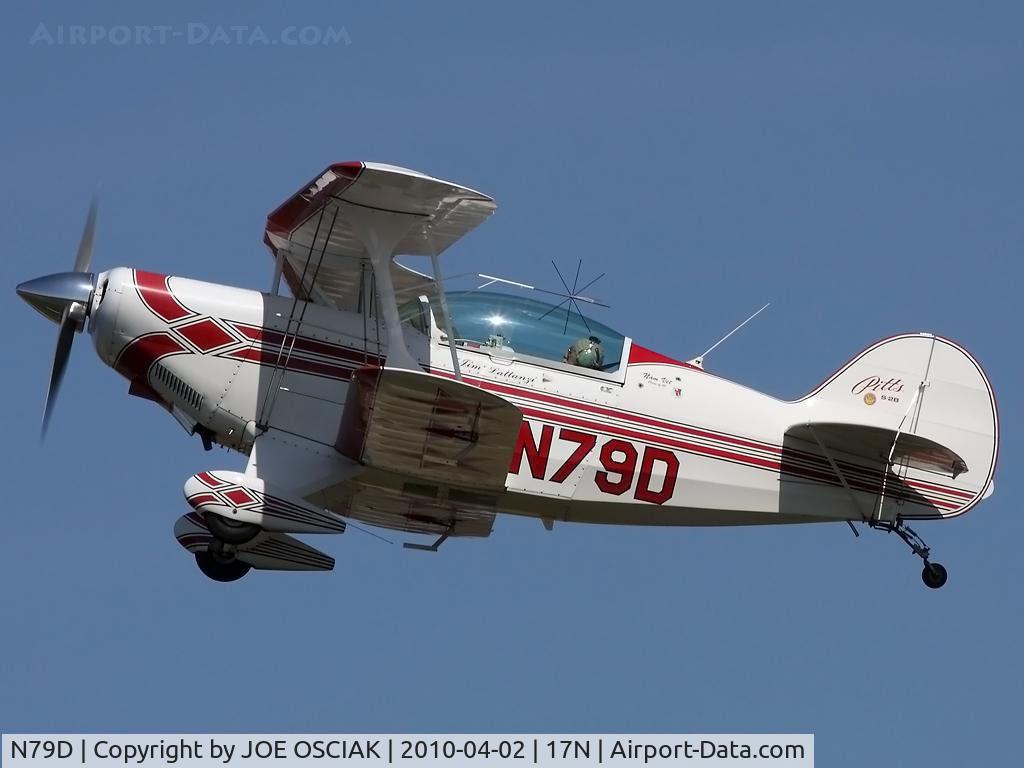 N79D, 1992 Aviat Pitts S-2B Special C/N 5260, Leaving Cross Keys