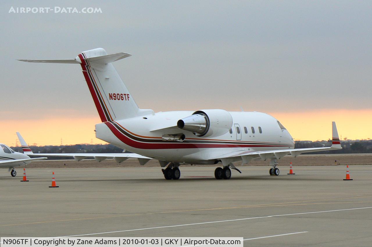 N906TF, 1998 Bombardier Challenger 604 (CL-600-2B16) C/N 5366, At Arlington Municipal - In town for a Dallas Cowboy's game
