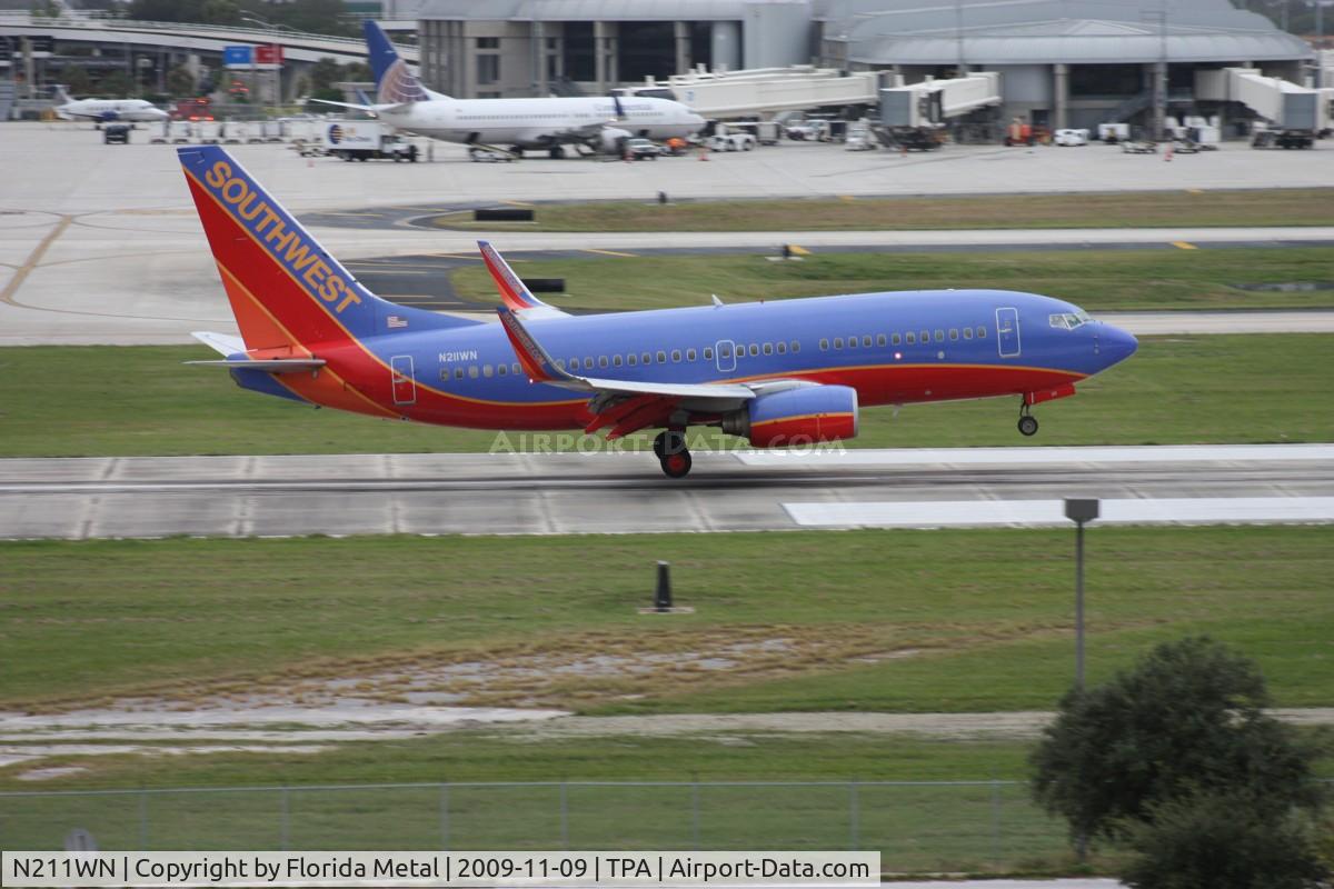 N211WN, 2005 Boeing 737-7H4 C/N 34163, Southwest 737-700