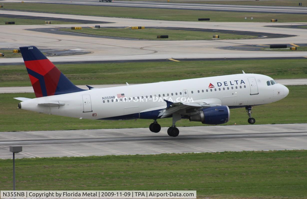 N355NB, 2002 Airbus A319-114 C/N 1839, Delta A319