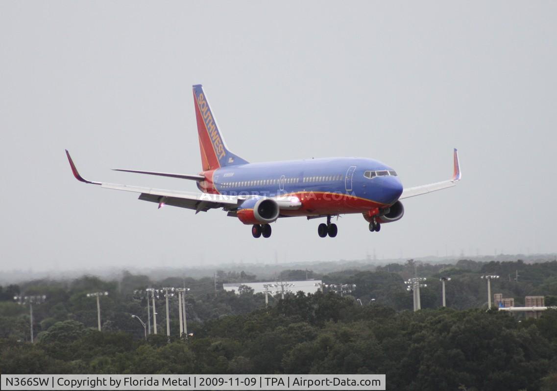 N366SW, 1993 Boeing 737-3H4 C/N 26577, Southwest 737-300