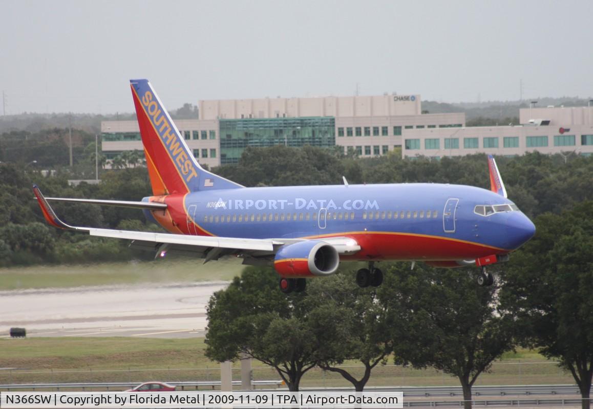 N366SW, 1993 Boeing 737-3H4 C/N 26577, Southwest 737-300
