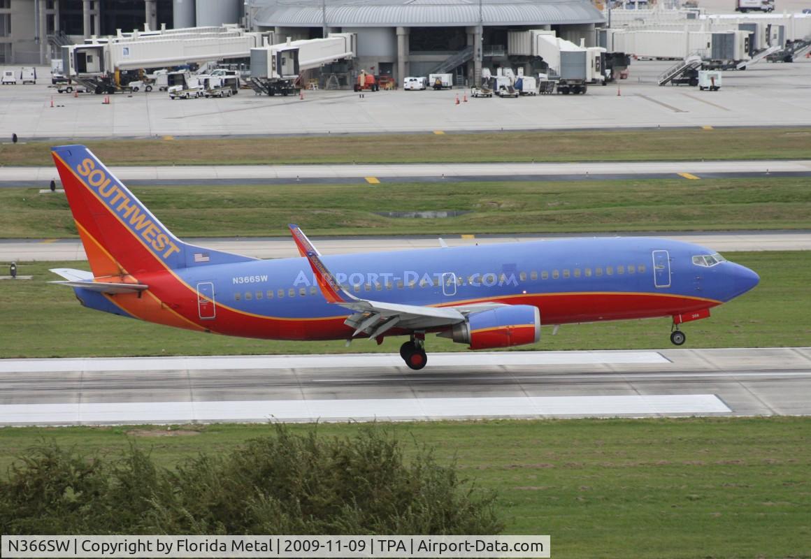 N366SW, 1993 Boeing 737-3H4 C/N 26577, Southwest 737-300