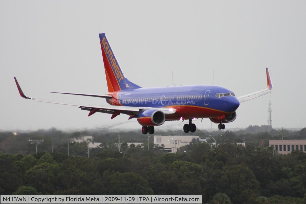 N413WN, 2001 Boeing 737-7H4 C/N 29819, Southwest 737-700