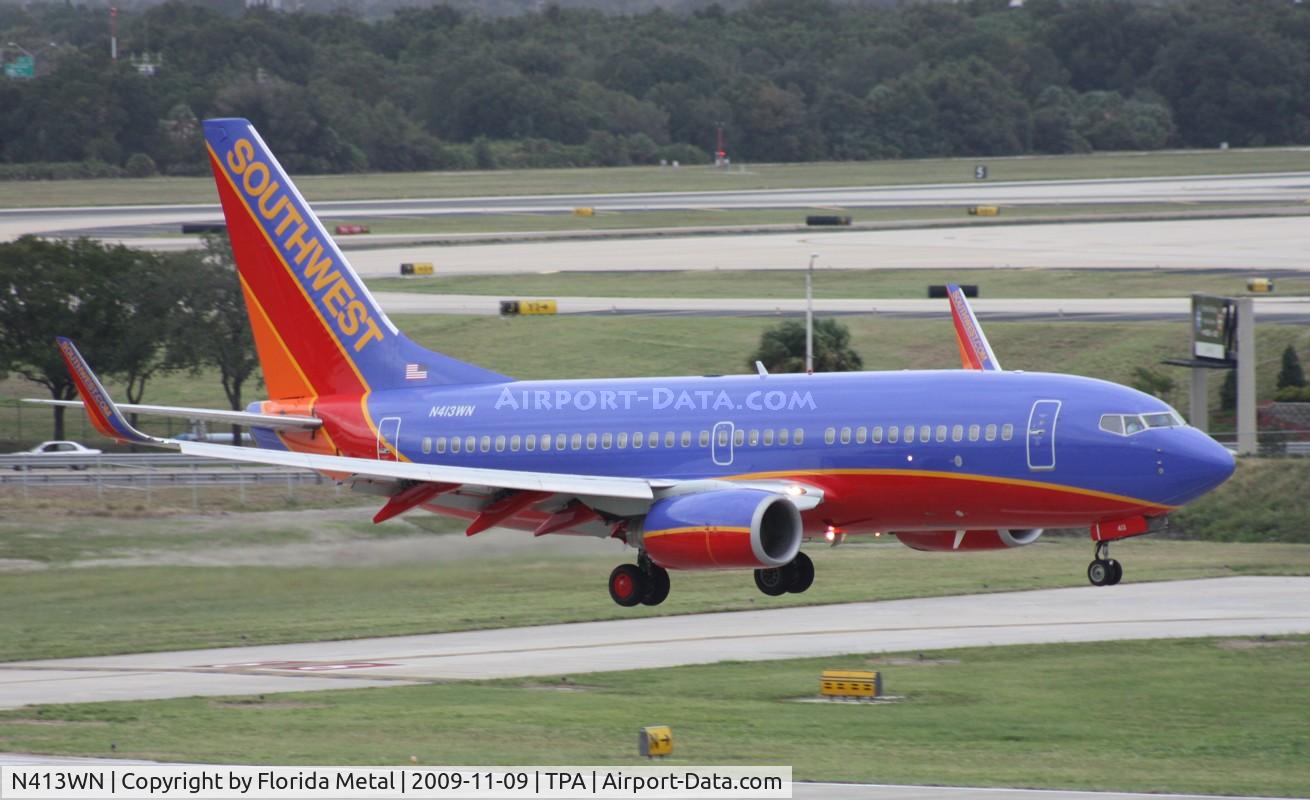 N413WN, 2001 Boeing 737-7H4 C/N 29819, Southwest 737-700