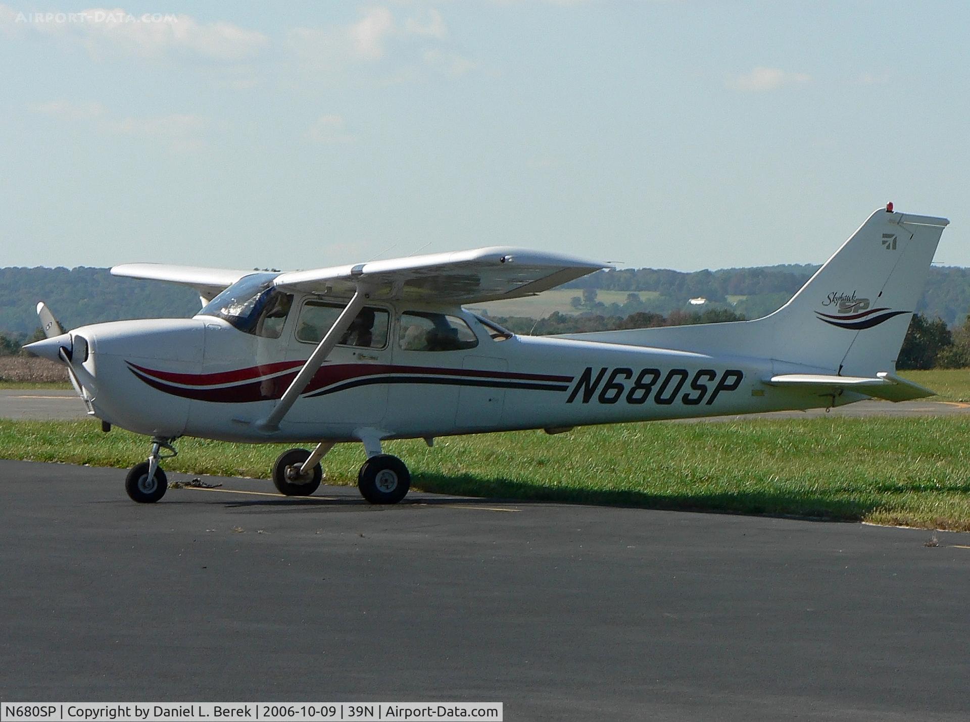 N680SP, 1999 Cessna 172S C/N 172S8091, Nice-looking Skyhawk at Princeton Airport one fine Fall afternoon.
