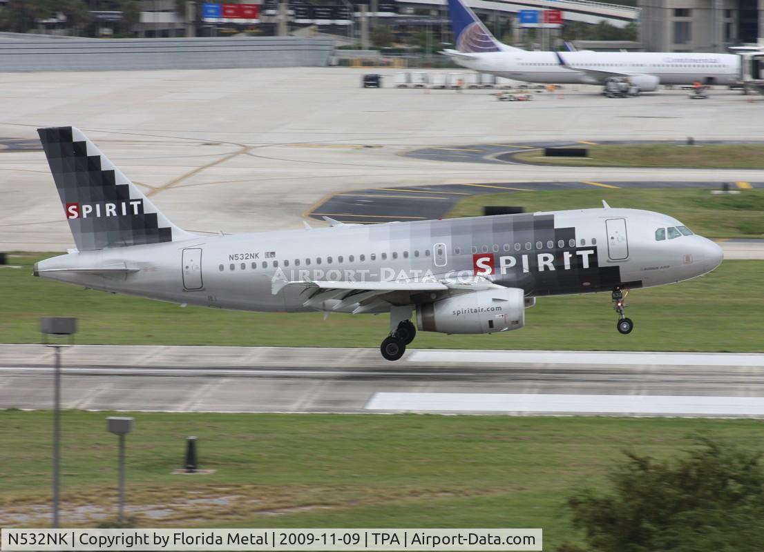 N532NK, 2007 Airbus A319-132 C/N 3165, Spirit A319