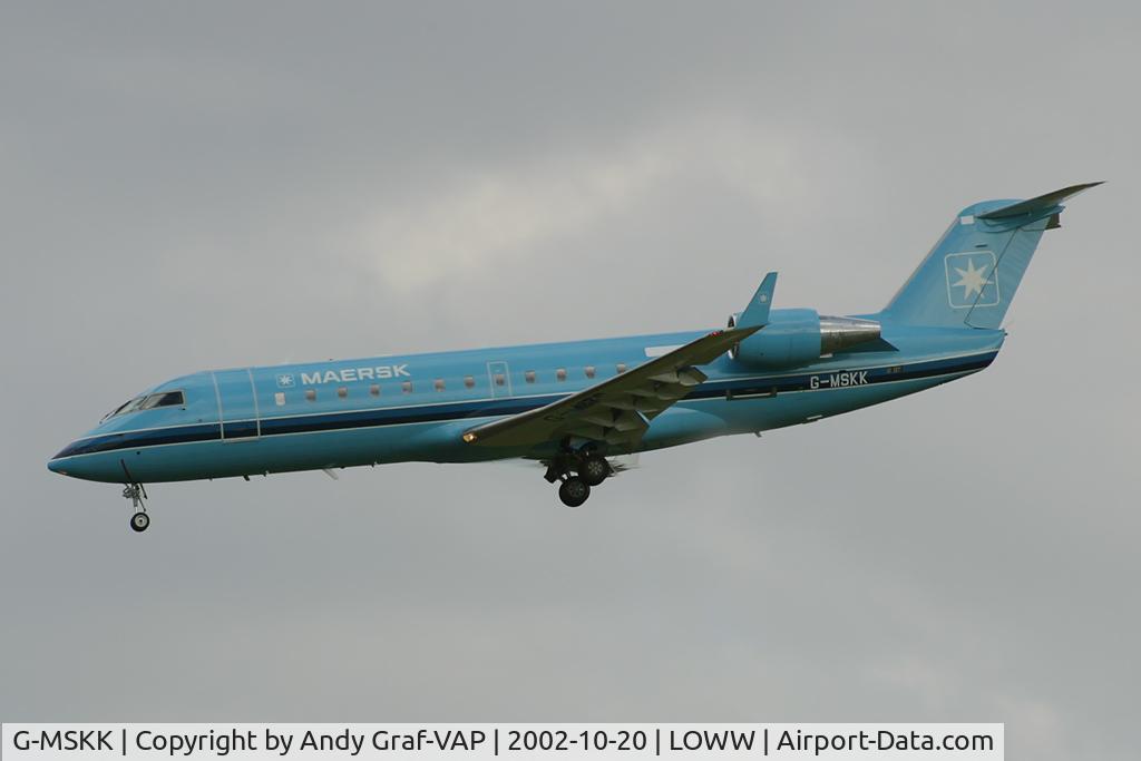 G-MSKK, 1998 Canadair CRJ-200LR (CL-600-2B19) C/N 7226, Maersk Air CRJ