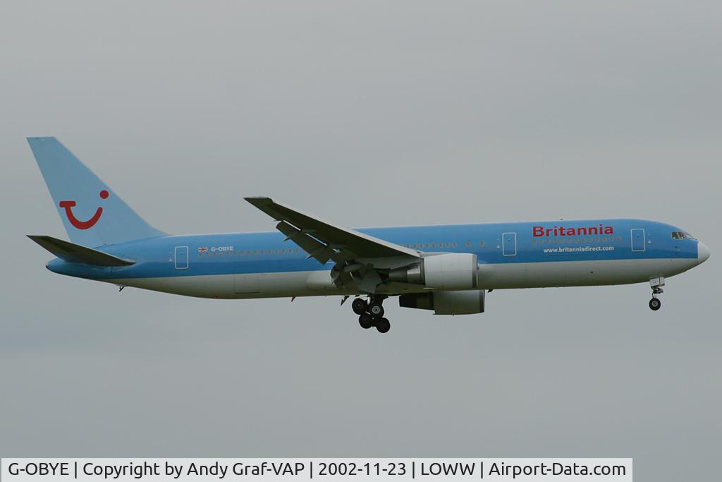 G-OBYE, 1998 Boeing 767-304/ER C/N 28979, Britannia 767-300