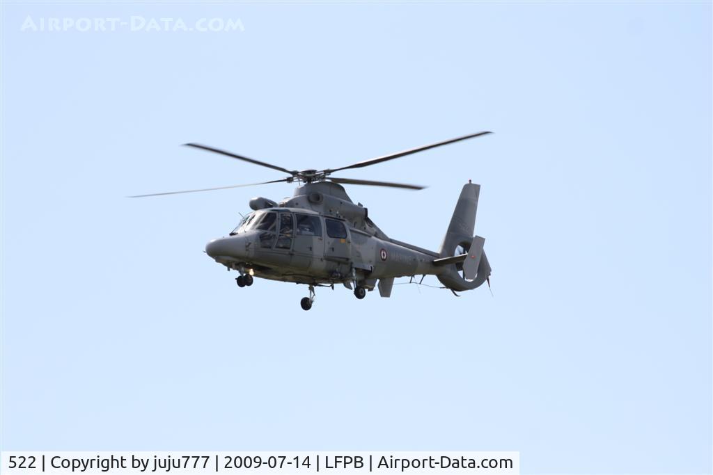 522, Eurocopter AS-565SA Panther C/N 6522, on transit at Le Bourget for National day over Paris
