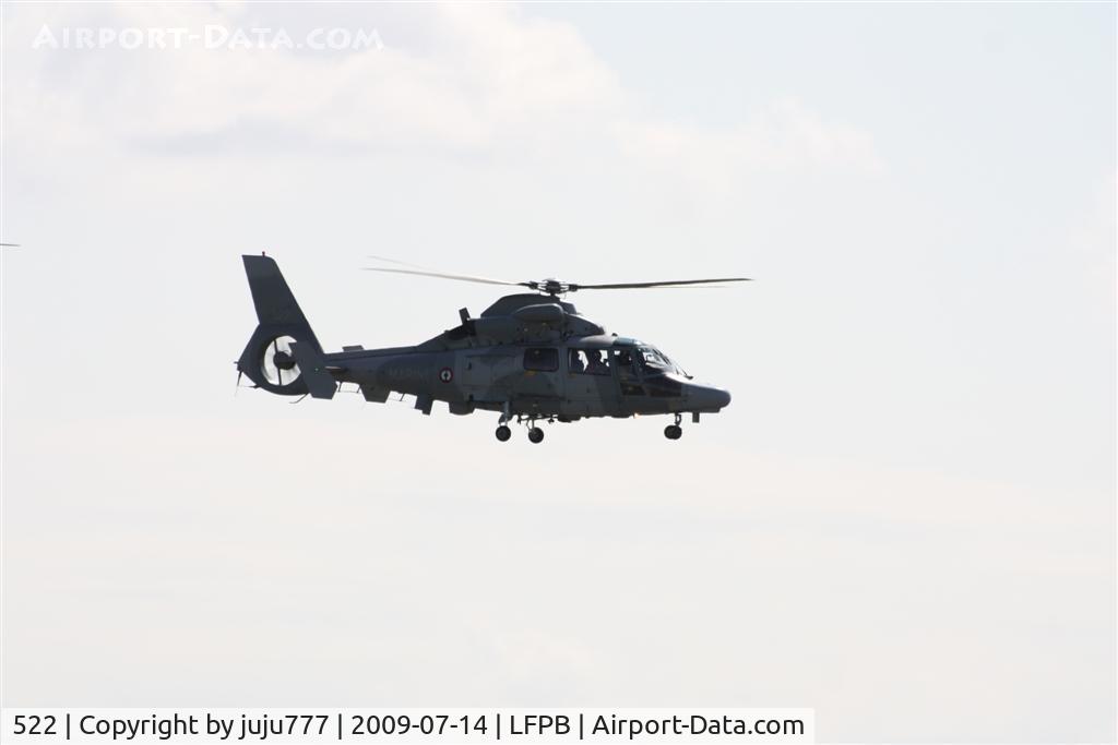 522, Eurocopter AS-565SA Panther C/N 6522, on transit at Le Bourget for National day over Paris