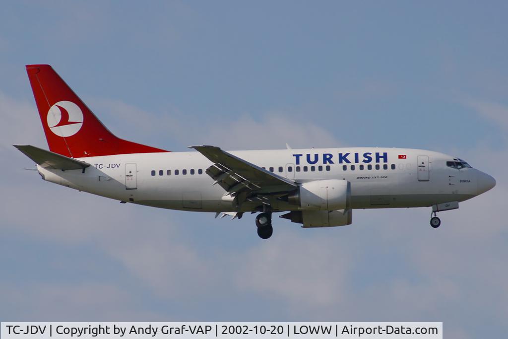 TC-JDV, 1992 Boeing 737-5Y0 C/N 25289, Turkish Airlines 737-500
