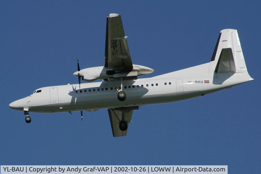 YL-BAU, 1988 Fokker 50 C/N 20126, Air Baltic F50