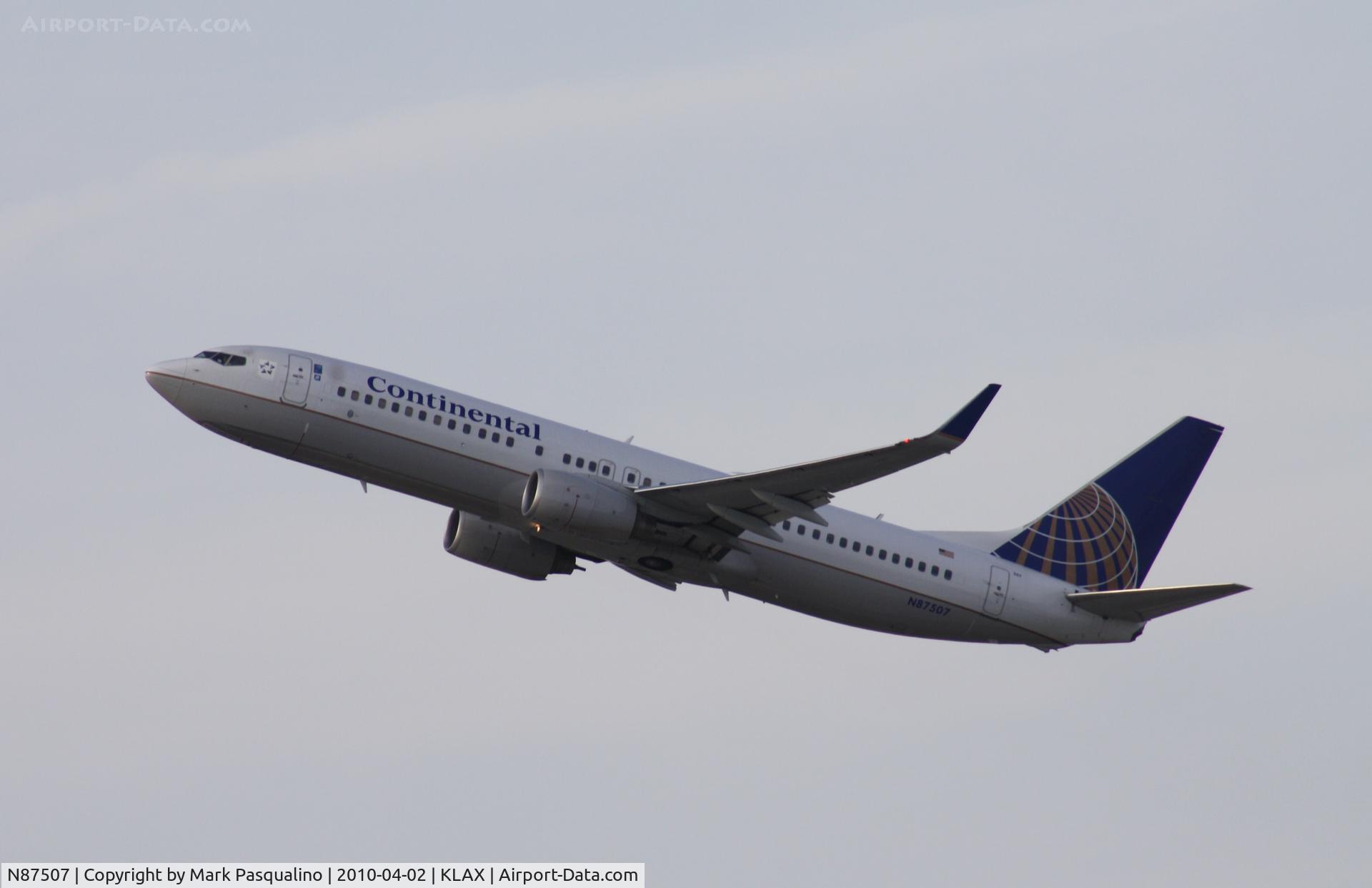 N87507, 2008 Boeing 737-824 C/N 31637, Boeing 737-800