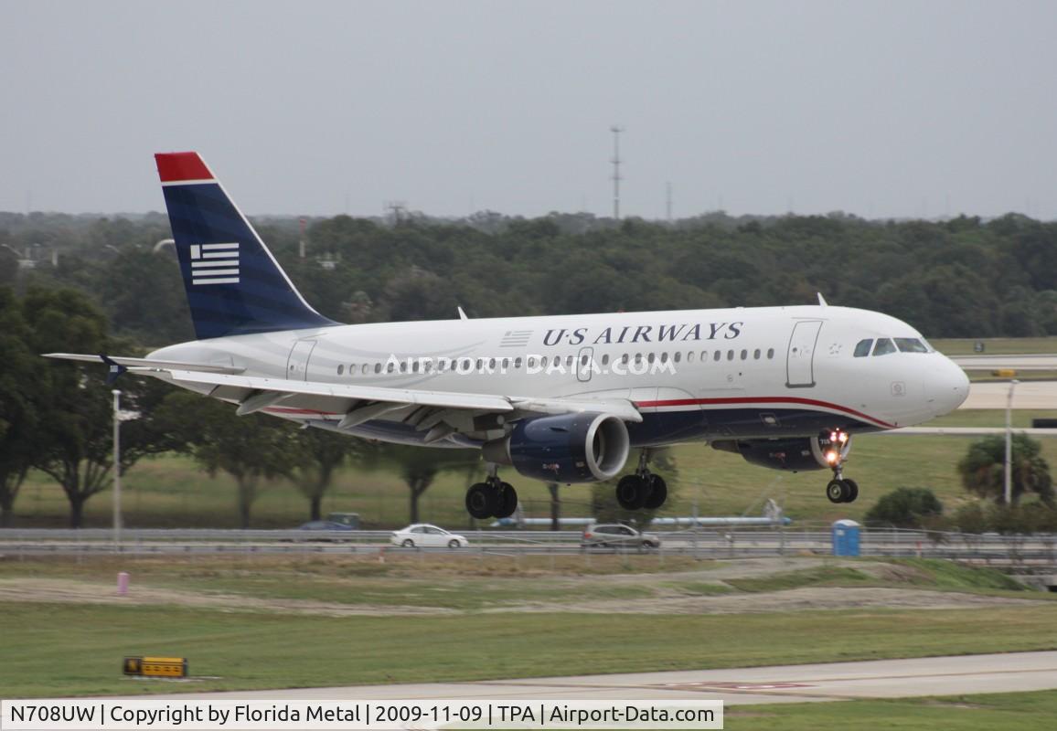 N708UW, 1999 Airbus A319-112 C/N 0972, US Airways A319