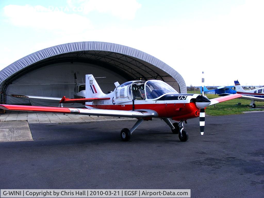 G-WINI, 1973 Scottish Aviation Bulldog T.1 C/N BH120/238, wearing its former RAF ID XX546