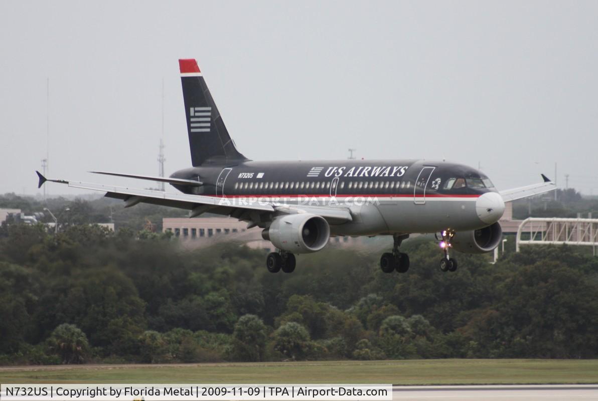 N732US, 2000 Airbus A319-112 C/N 1203, US Airways A319