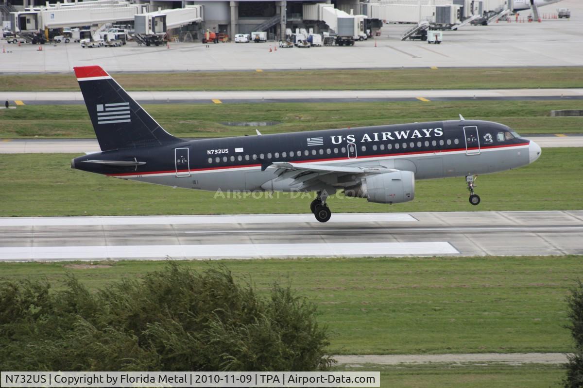 N732US, 2000 Airbus A319-112 C/N 1203, US Airways A319