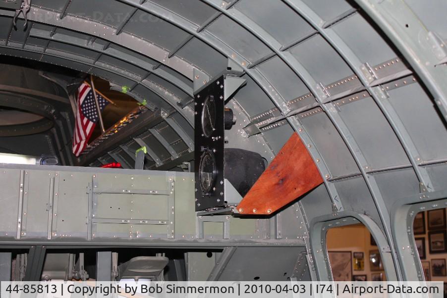 44-85813, 1944 Boeing B-17G Flying Fortress C/N 8722, Looking back from the nose at the newly installed radio compass.
