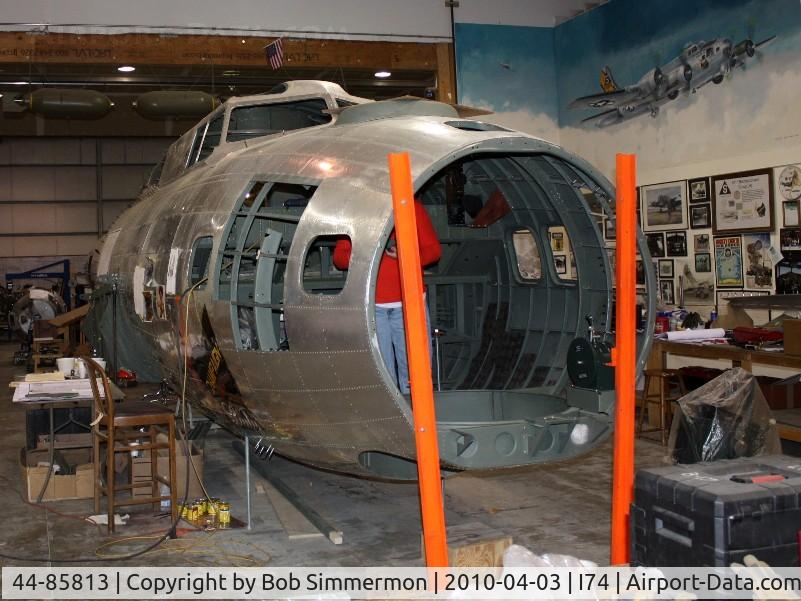 44-85813, 1944 Boeing B-17G Flying Fortress C/N 8722, Restoration of a 1944 B17 at Urbana, Ohio.