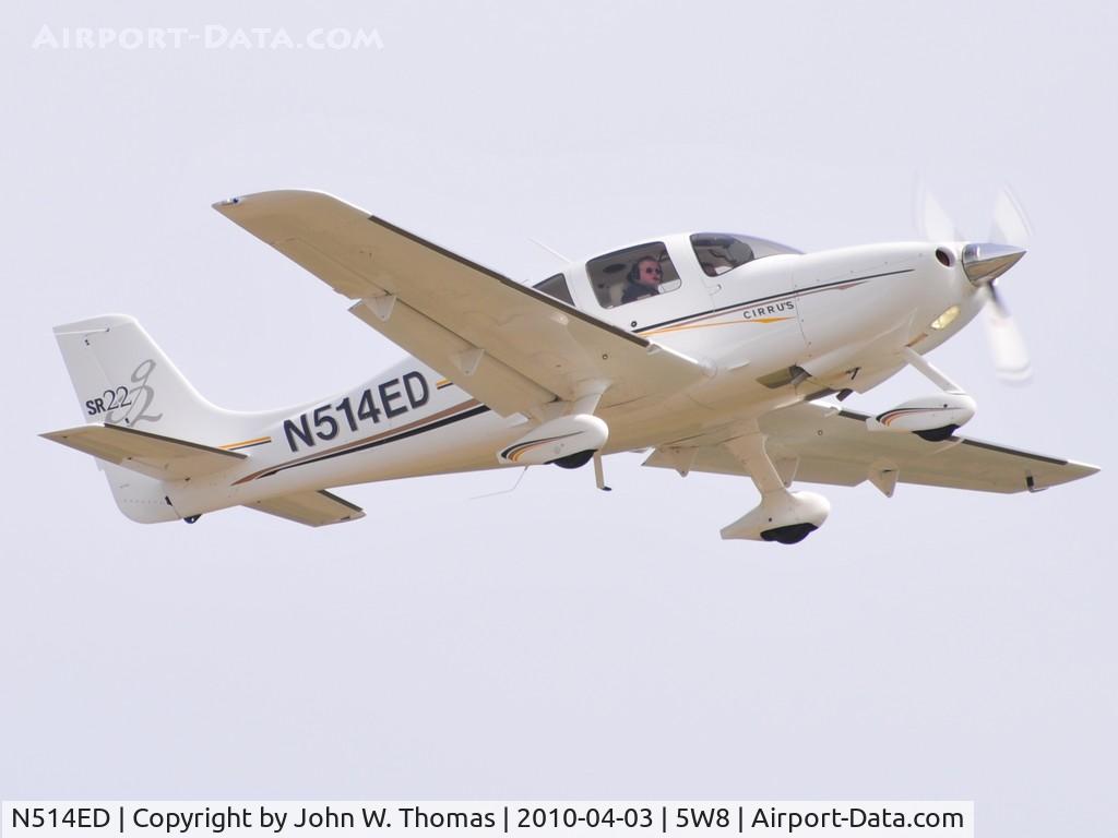 N514ED, 2005 Cirrus SR22 C/N 1420, Departing runway 22