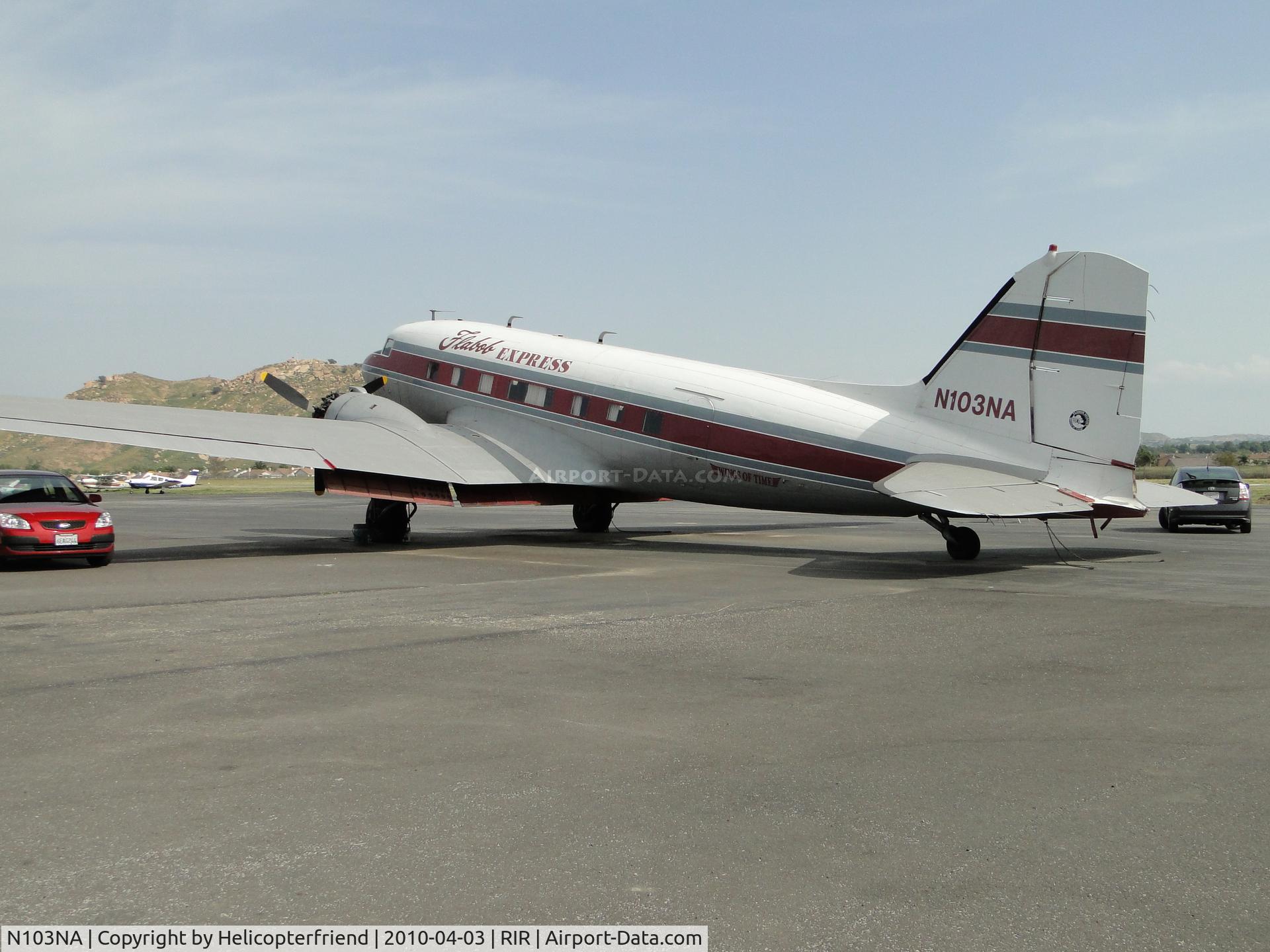 N103NA, 1945 Douglas DC-3C-S1C3G (C-47B) C/N 16821, The FLABOB Express