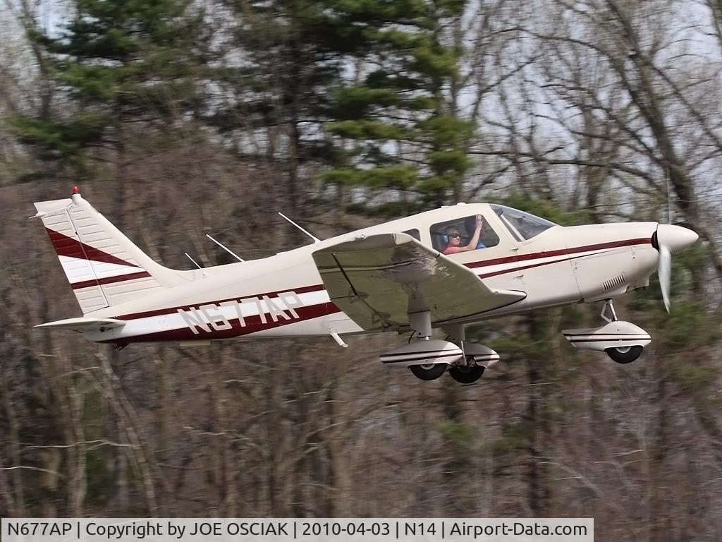 N677AP, 1976 Piper PA-28-181 C/N 28-7790115, Leaving N14