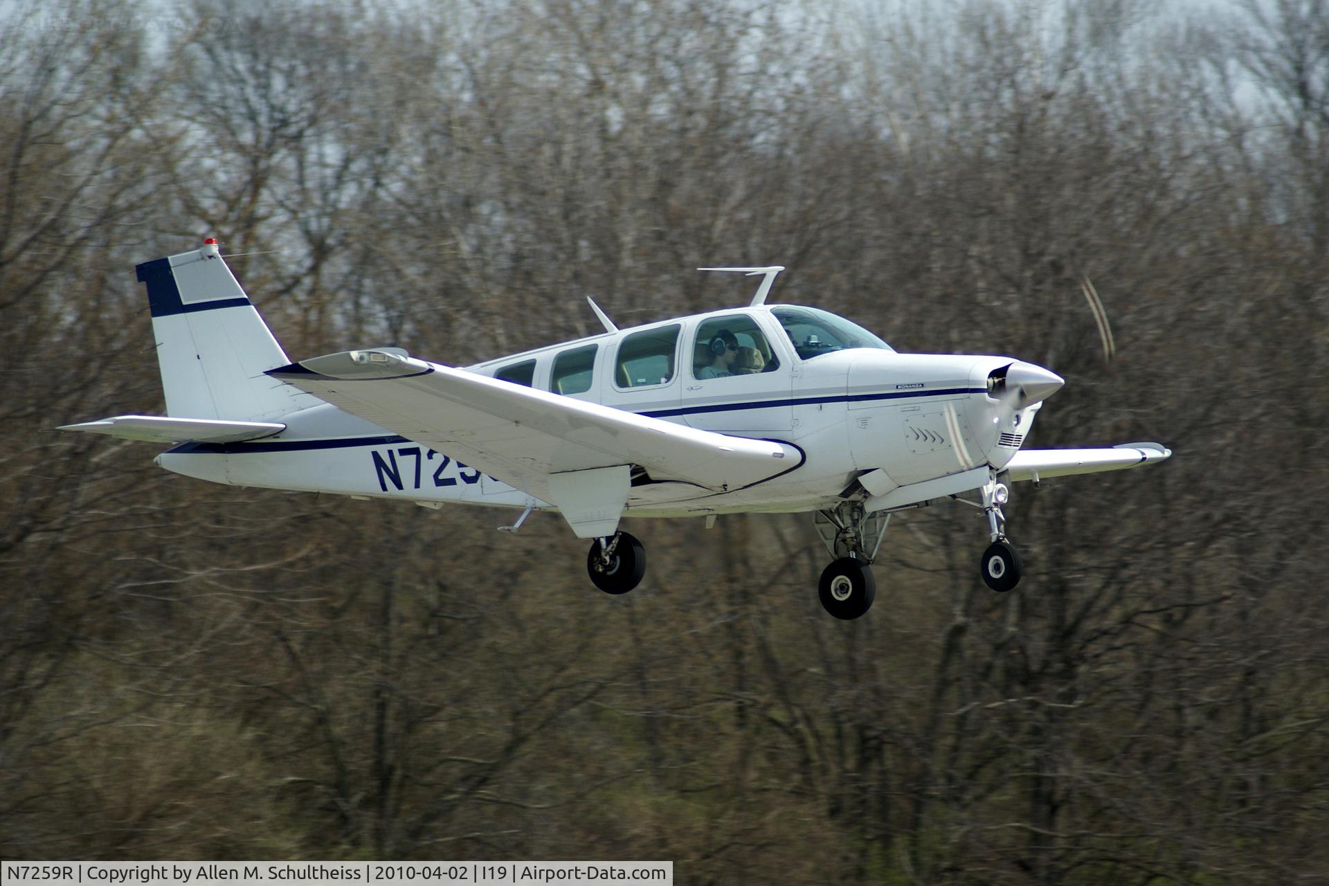 N7259R, 1974 Beech A36 Bonanza 36 C/N E-628, 1974 Beech A36