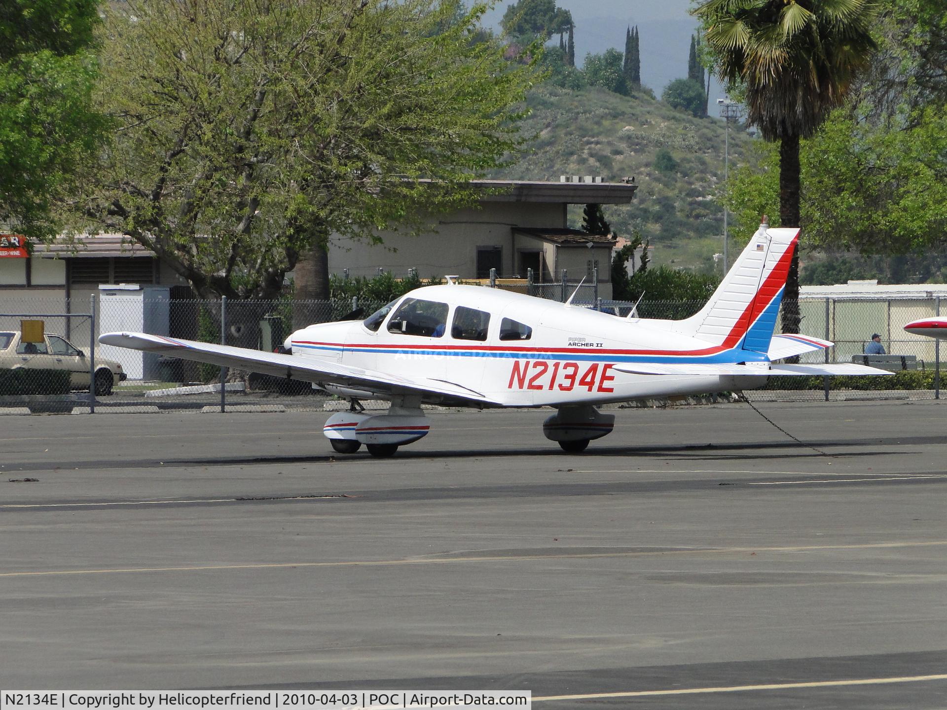 N2134E, 1978 Piper PA-28-181 C/N 28-7990180, Parked in transient parking at Brackett