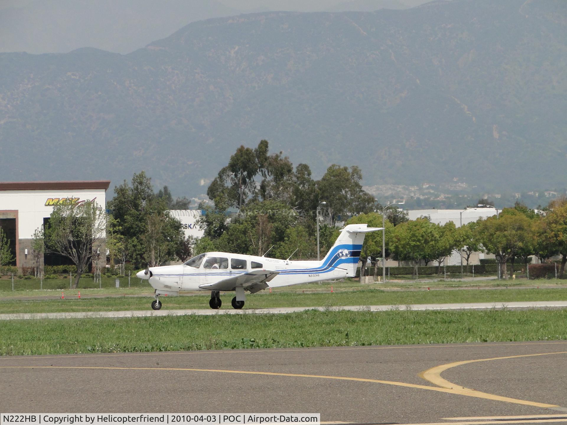 N222HB, 1979 Piper PA-28RT-201 Arrow IV C/N 28R-7918254, Rolling out after touch down